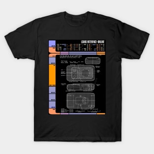 Library Computer Readout of the First Cell Phone T-Shirt